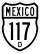 Federal Highway 117D shield