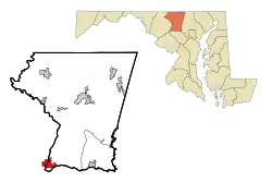 Location in Carroll County