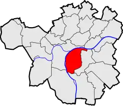 Location of Jambes in Namur