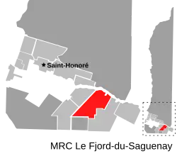 Location of Rivière-Éternité