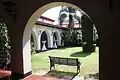Arched terraces surrounding the courtyard of Casino Español