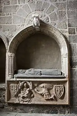 Tomb of a canon in the Chapel of the Holy Saviour