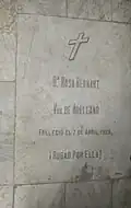 Tomb of wife Rosa Bernart