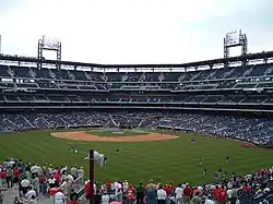 Outfield view from Ashburn Alley