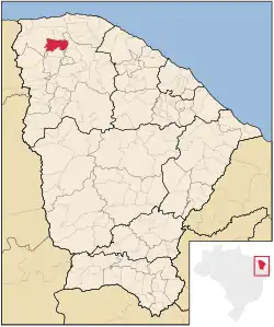 Location in Ceará state