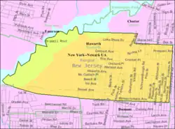 Census Bureau map of Haworth, New Jersey