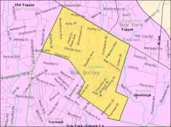 Census Bureau map of Northvale, New Jersey