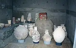 Chancay culture artifacts. El Castillo, Chancay, Peru.