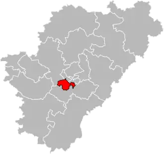 Situation of the canton of La Couronne in the department of Charente