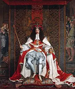 John Michael Wright's portrait of Charles II; c. 1676.[75]