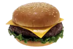 A cheeseburger