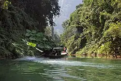 The shore of Cheow Lan Lake