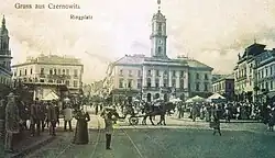 Central Square of Czernowitz in the early 1900s