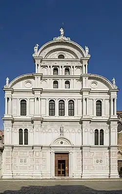 San Zaccaria, Venice, Codussi completed the upper parts of a church begun in Gothic