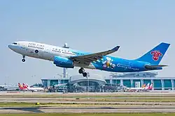 Airbus A330-243 (B-6057) in 2010 Asian Games livery