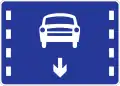 Lane for automobile