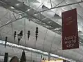 Banners in the Hong Kong International Airport