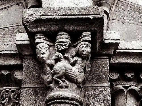 Capital in the cloister