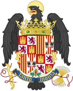 Coat of arms as queen (1492–1504)