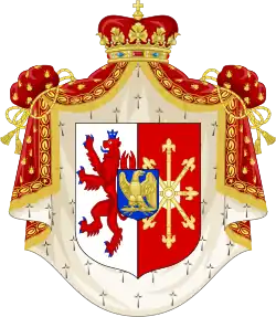 Arms of Napoléon-Louis Bonaparte (Louis II), as Grand Duke of Berg