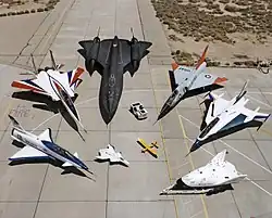 The Dryden Flight Research Center's fleet of aircraft in 1997
