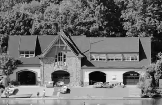 College Boat Club, #11 Boathouse Row, in 1972.
