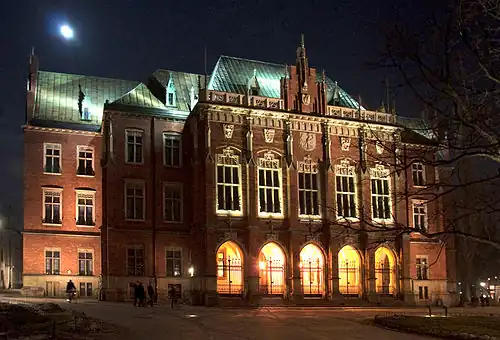 Night illumination of Collegium Novum