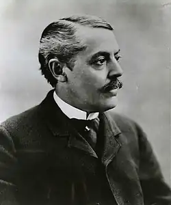 A side view of Lilly in black and white