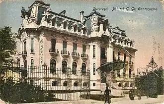 Beaux-Arts aka Eclectic - Gheorghe Grigore Cantacuzino (aka Nababul) Palace on Calea Victoriei, 1898–1906, by Ion D. Berindey[43]
