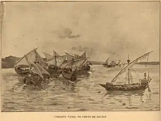 "Naval Combat in the Harbour of Saltes"