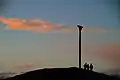 The Gibbet, seen at sunset
