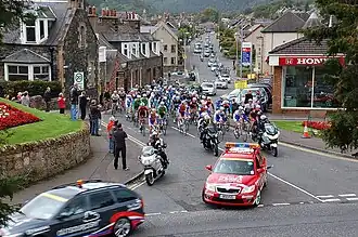 The race departing from Peebles