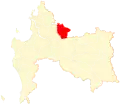 Location of Cabrero commune in Bío Bío Region