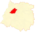 Location of the Pencahue commune in the Maule Region