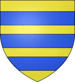 Arms of Constable: Or, three bars azure