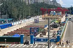 Line 13A construction site