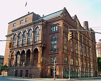 The Cooper Union's Foundation Building has anchored the north end of the square since 1859