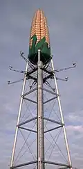 Corn cob water tower in Rochester, Minnesota (1931)