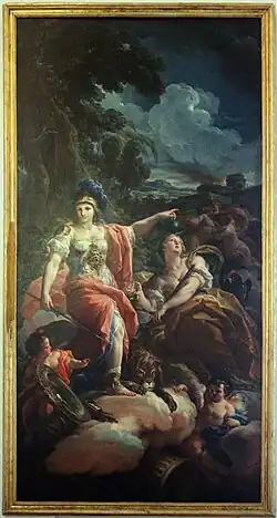 Allegory of fortress and vigilance, Royal Palace of Caserta