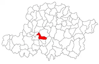 Covăsânț within Arad County