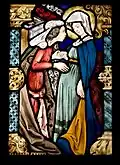 Stained glass: Visitation, 1902-1906, National Museum in Kraków