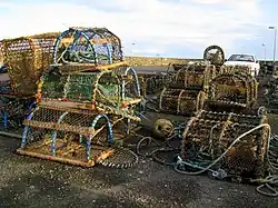 Commercial creels used to catch lobsters