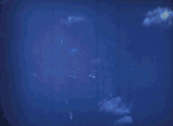 The airburst nuclear explosion of July 1, 1946. Photo taken from a tower on Bikini Island, 3.5 miles (5.6 km) away.