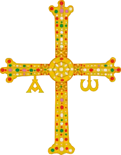 Cruz de la Victoria, the jewelled cross as a pre-heraldic symbol of Kingdom of Asturias