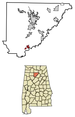 Location of Colony in Cullman County, Alabama.