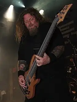 Stroud with Fear Factory in 2010