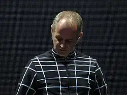 Grieffenhagen performing with Kraftwerk in 2018