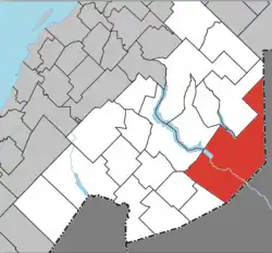 Location within Témiscouata RCM