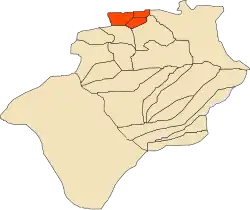 Location of Lahmar within Béchar Province