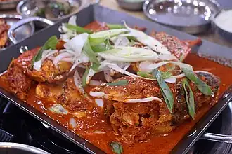 Korean braised cod heads